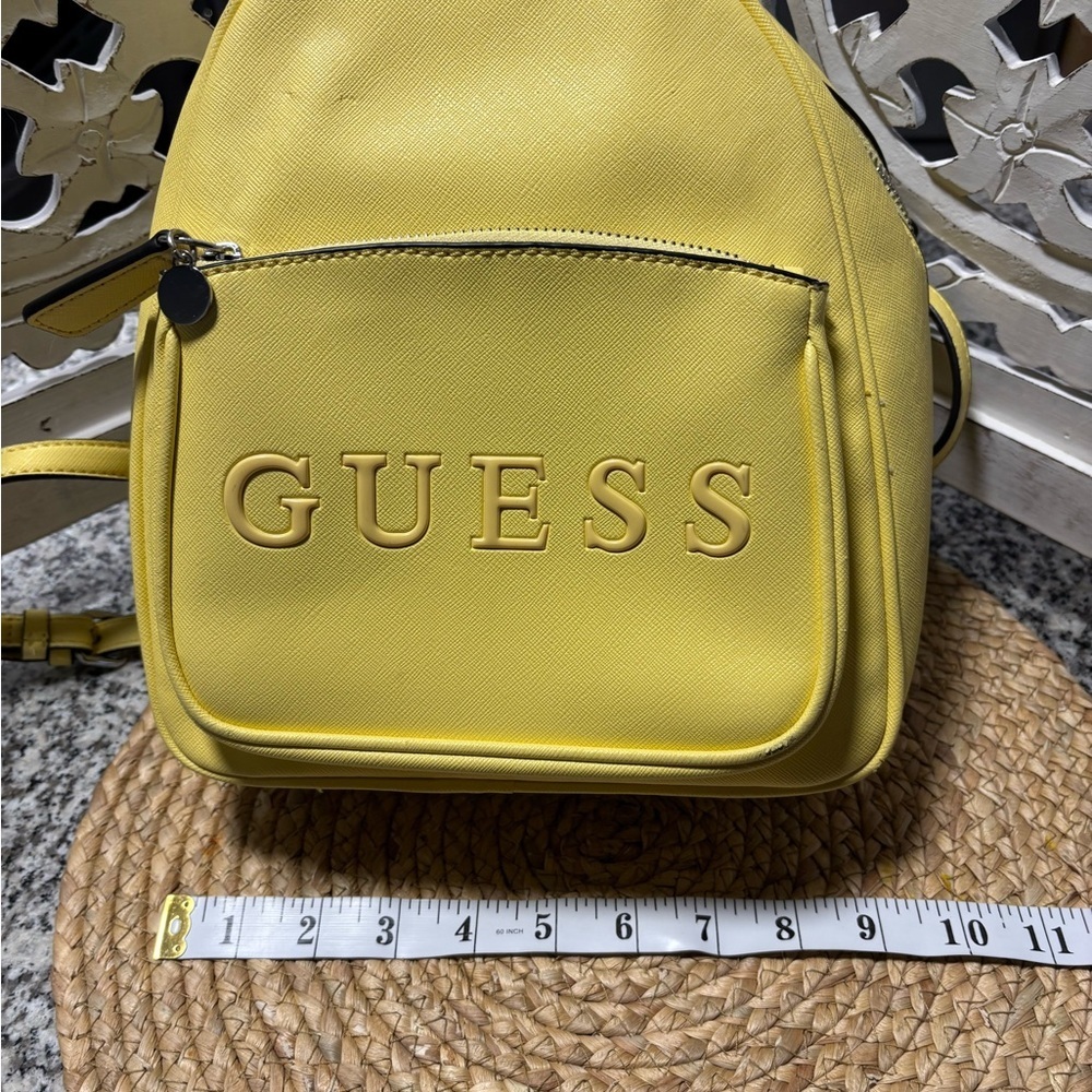 Guess Yellow Mini Backpack - Picture 9 of 12